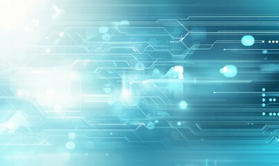 Naklejka premium Technology chip, high-tech background, clean and concise.