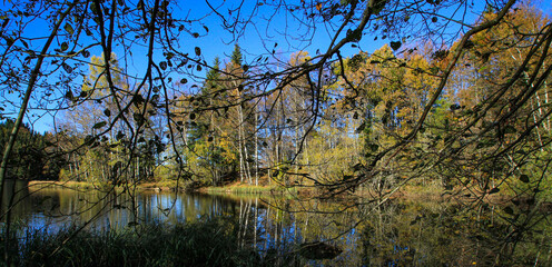 Obraz premium lac de Crégut en automne