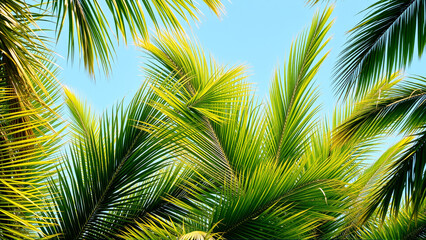 palm tree leaves