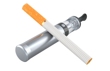 Vape Pen, Electronic Cigarette with USB Charge Rechargeable Battery, 3D rendering