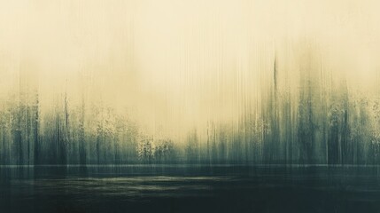 Fototapeta premium An abstract landscape featuring blurred textures and muted colors, evoking a serene and contemplative atmosphere.