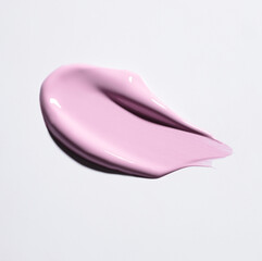 light pink shade of lipgloss, lipstick smear, cosmetics beauty product texture, liquid blush,  lipgloss swatch