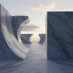 Surreal Minimalist Macro Horizon: A Technical Texture Split