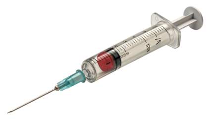 Syringe isolated on white background as transparent. PNG.AI GENERATED