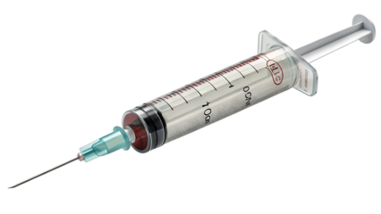 Syringe isolated on white background as transparent. PNG.AI GENERATED