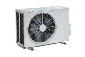 Modern AC unit isolated on transparent background