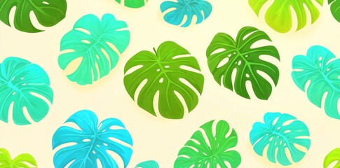 Seamless pattern of tropical palm leaves. Exotic botanical design. Jungle leaf seamless wallpaper. Tropical palm leaf seamless texture.