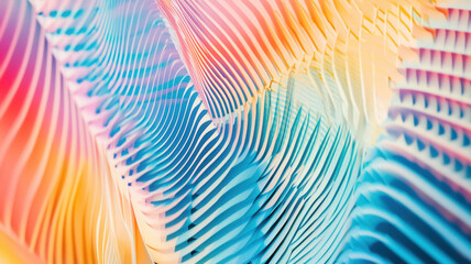 Abstract geometric patterns in pastel colors, creating a sense of depth with subtle lighting effects for a soft and calming visual experience.