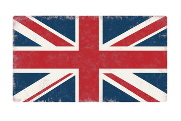 Fototapeta premium United Kingdom flag isolated on transparent background