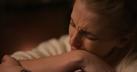 A Woman Is Grieving Over the Loss of Her Love and Is Hurt by Fate
