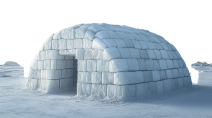 snow covered wagon isolated on white background 