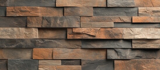 Textured weathered brick wall featuring rustic color variations ideal for architectural design and interior decor inspiration