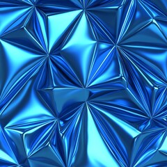 Shattered pieces of metallic foil that cast abstract reflections