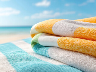 colorful beach blanket