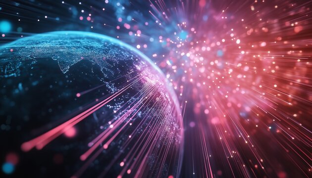 Connection Between Earth And Fiber Optics: Exploring The Relationship And Impact On Modern Communication Technologies. Earth'S Influence On An Interconnected World.
