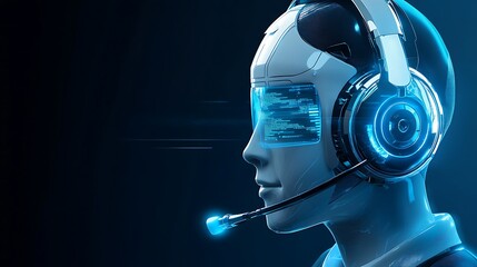 Futuristic AI Customer Support Agent