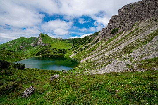 Wanderung vom Vilsalpsee auf die Landsberger H&uuml;tte