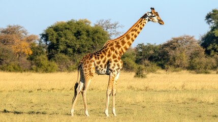 Fototapeta premium Giraffe in the African Savanna