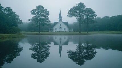 Obraz premium church in the morning