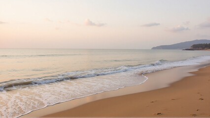 Serene Beach at Sunset