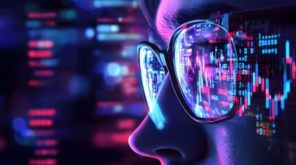  Eyes Closed Internet Addiction Browsing Late Night Online Trading Stock Market Business Idea Financial Project Businessman Analyzing Data Reflection Hacker Crime Businessman Glasses Looks Screen