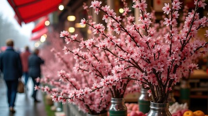 Cherry Blossoms at Market