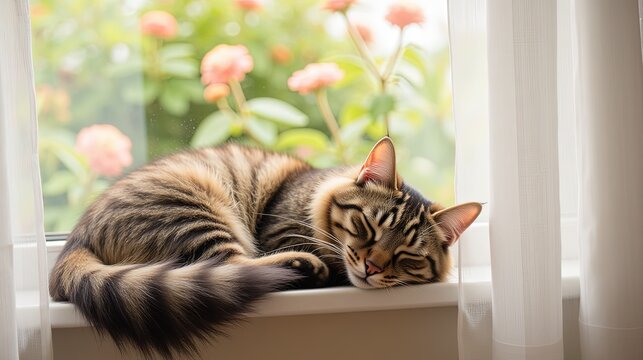 cat on the window