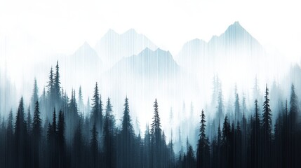 Obraz premium fog in mountains