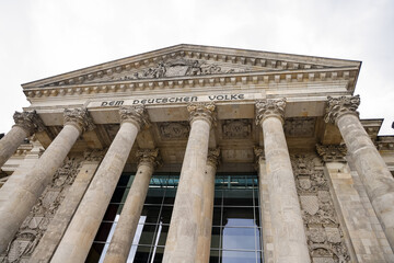 Photo of the Reichstag building in Berlin, Germany.