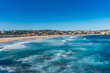 Fototapeta premium Beach in Sydney with surfers