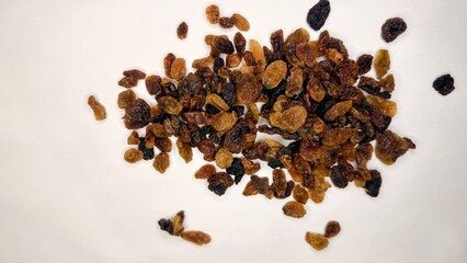 raisin, dry grapes, dark raisins, fruit, dried fruit, raisin on white background, food, health, Natural, 