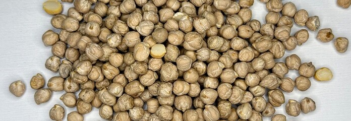 chickpeas, beans, product, agriculture, porridge, chickpeas on a white background 