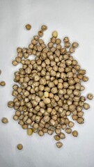 chickpeas, beans, product, agriculture, porridge, chickpeas on a white background 