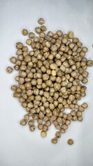 chickpeas, beans, product, agriculture, porridge, chickpeas on a white background 