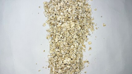 oatmeal, beans, product, agriculture, porridge, oatmeal on white background,