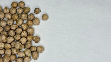 chickpeas, beans, product, agriculture, porridge, chickpeas on a white background 