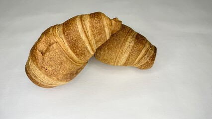 croissants, bread, pastries, croissants on a white background 