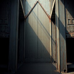 Fototapeta premium Old grunge background old paint on metal wood concrete design wood design concrete architecture wall floor modern