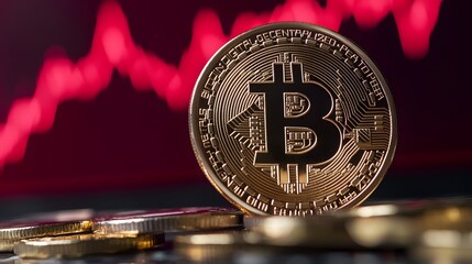 Graph chart price crash down panic sell financial business crises economic collapse 3D animation of global economic crisis GDP financial recession bitcoin cryptocurrency stocks downtrend