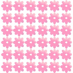 Minimalistic Isolated Seamless floral pattern set and pack of flowers and plants on white background colourful wallpaper paper wrap Tulip tulips and rose roses