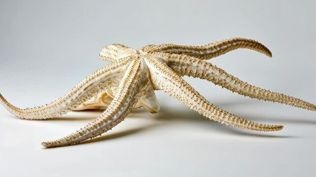 Unique starfish with long arms displayed against a neutral background in a well-lit environment