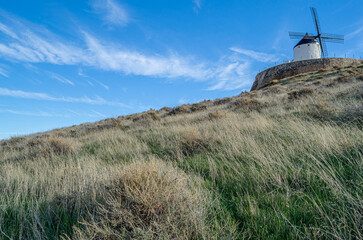 Typical windmills in Consuegra, Castilla La Mancha, Spain