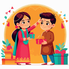 Raksha Bandhan illustration