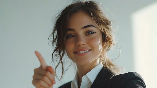 Confident businesswoman in professional office context