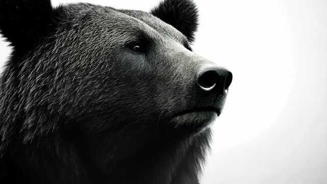 Captivating portrait of a bear showcasing its powerful presence and majestic features