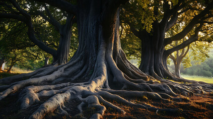 Majestic Roots of Ancient Trees