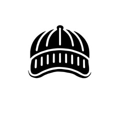 Classic Baseball Cap Silhouette:  A timeless and iconic design, a simple yet powerful representation of classic style and sporty vibes.  