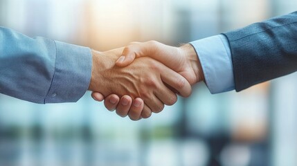 A Strong Partnership: Business Deal Handshake