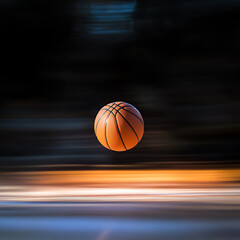 Basketball on the court, sports concept