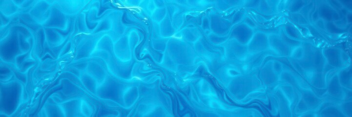 Obraz premium Blue water wave texture with intricate ripples and reflections, aquamarine, abstract